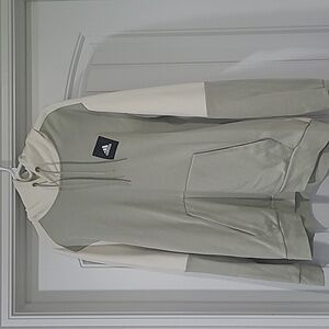Adidas Sage and Cream Pullover Hoodie